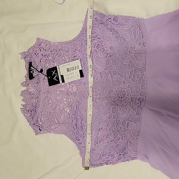 NWT Lilac High Neck Crochet Maxi Dress Vestido - Picture 7 of 9